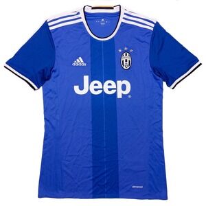 ADIDAS Juventus 2016-17 Soccer Football Jersey Away Blue Small S